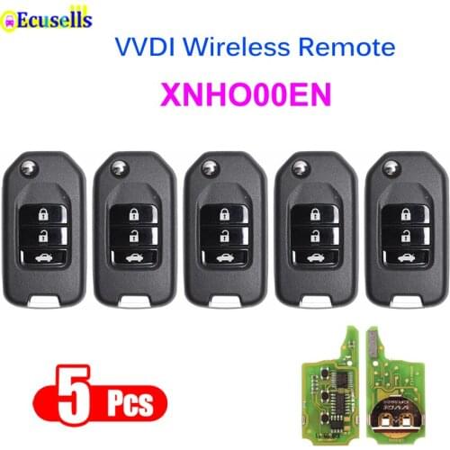5pcs/lot XNHO00EN Xhorse VVDI Wireless Universal Remote Car Key for VVDI2 VVDI Key Tool for Honda Style
