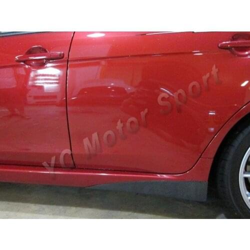 Car Accessories Carbon Fiber VTX Style Side Skirt Spat 2pcs Fit For 2008-2012 Evolution X EVO X EVO 10 Side Skirt Spats