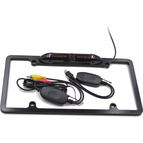 Wireless US License Plate Frame Car Rear View Camera Mount 8 IR Led Night Vision Backup Camera Reverse camera for toyota skoda