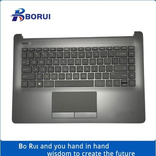 New Original For HP Pavilion 14-CK 14-CM Black Gray Laptop Palmrest Upper Case With US Keyboard L23491-001 gray C shell