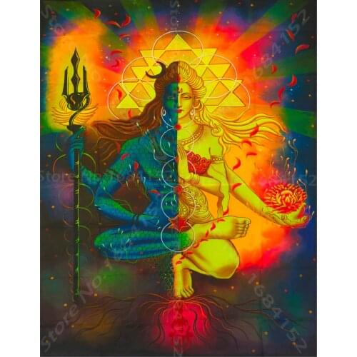 Diy,Diamond Embroidery,Shiva Parvati Ganesha,3D,Diamond Mosaic,5D,Diamond Painting,Cross Stitch,Decoration,Christmas,gifts B43