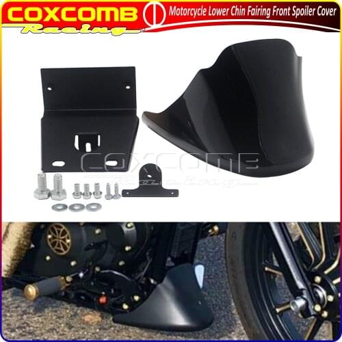 For Harley Sportster 883 48 XL1200 Models 2004-2020 Motorcycle Lower Front Bottom Spoiler Mudguard Air Dam Chin Fairing Cover