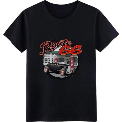 Rat Rod Route 66 Station t shirt Customize 100% cotton Euro Size S-3xl Outfit Sunlight New Fashion summer Natural shirt
