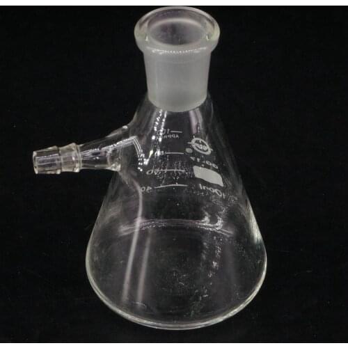 100ml 19/26 Ground Joint Borosilicate Glass Conical Filter Flask with Side Arm Lab Glassware