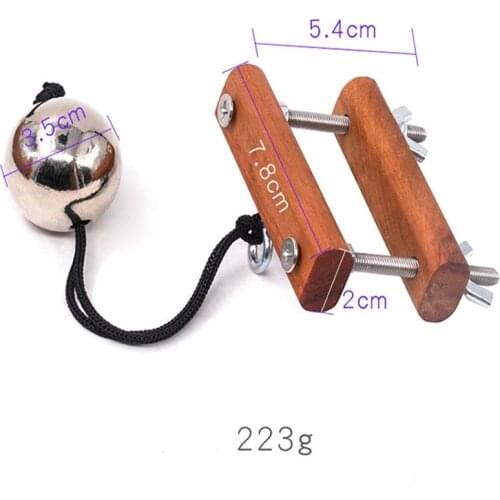 Adjustable Penis Rings Clamp Male Chastity Training Device Sex Toys For Men Cockring Heavy Ball Wood Crusher Scrotum Erection