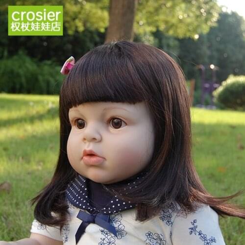 Top-Class handcraft Custom 70cm 28" Doll Reborn baby Babies big limited Silicone Lifelike Realistic Kids Partners birth art