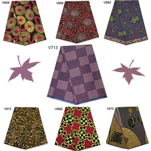 Fashion designs good quality 100% cotton high quality African wax print fabric cloth dress V