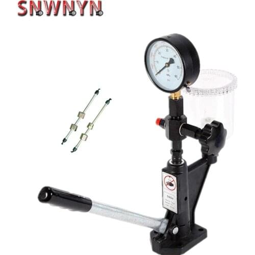 S60H Diesel Injector Nozzle Validator Kits Engine Fuel Nozzle Tester 0-60Mpa Pressure Gauge Test Injection Pump Repair Tools