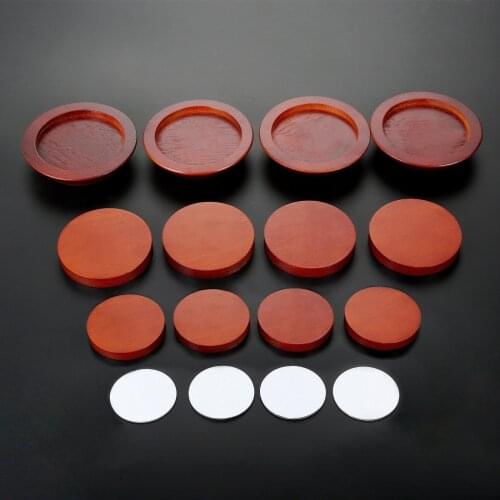 4Pcs Non-slip Furniture Bed Table Risers Chair Riser Wood Elevating Pad Home Decor Furniture Lift Blocks Home Foot Accessories