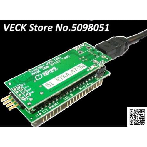 New Version 51mini USB Connector 8051 Core Microcontroller Emulator ISP/ICE Debugging Head