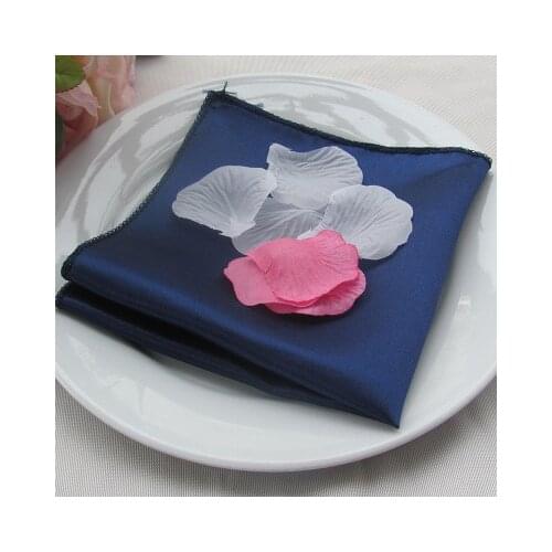 NP002A Hot sale 20pcs/lot ivory burgundy purple champagne gold navy silver black white red purplesatin table napkin