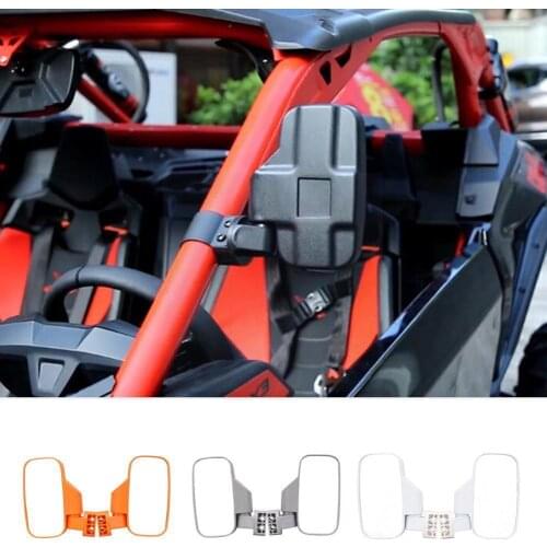 For UTV/ATV Motorcycle Oval Plastic Side Mirror 10mm ATV Off-road Vehicle Mirror Rearview All-terrain Motorcycle Modified H7R7