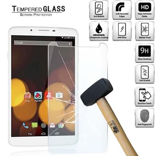 Tablet Tempered Glass Screen Protector Cover for Argos Bush Spira B1 LTE 8 Inch Anti-Screen Breakage HD Tempered Film