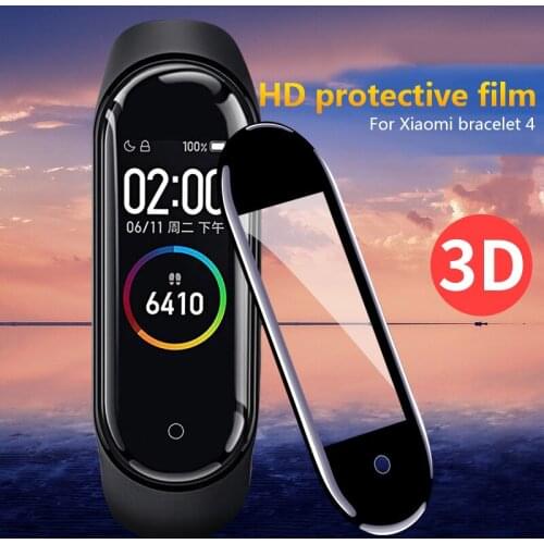 Suitable for Xiaomi Bracelet 3/4 PET Silk Screen Protective Film HD Anti-fingerprint Anti-explosion Tempered Soft Film