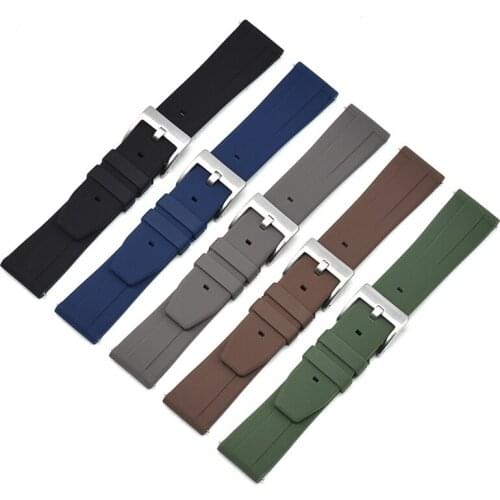 HQ 18mm 20mm 22mm 24 Silicone Strap Quick Release Rubber Sport Waterproof Bracelet Band for Samsung Galaxy Watch Gear S2 S3