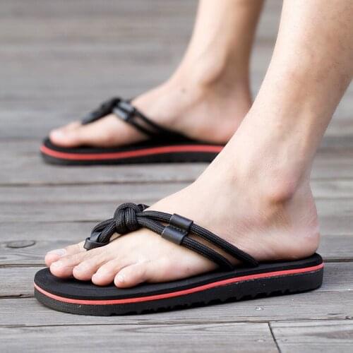 ZEEKSON Korean Rend Wear-resistant Flip-flops Mens Non-slip Slippers Summer Soft-soled Casual Beach Shoes Comfortable Flip-flop