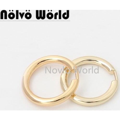 10-50 piece 6 colors 19mm diameter 3/4 Inch Keyring Belt Strap Closed Buckle Clasp Clip Metal Round Ring