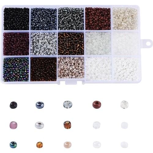 180g/Box 8/0 Transparent Opaque Silver Lined Frosted Gradually Lustered Trans Rainbow Baking Paint Ceylon Glass Seed Beads 3mm