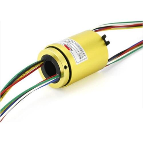 360 Degree Rotating Conductive Slip Ring 33mm Outer Diameter Collector Ring 2 4 6 8 10 12 Way Wire Rotary Joint