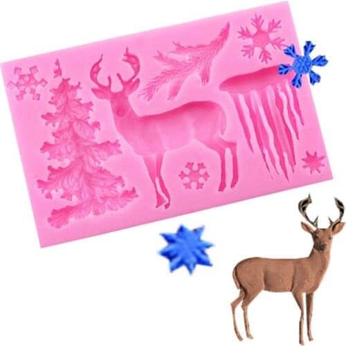 3D Christmas Tree Silicone Cake Chocolate Baking Mould Cake Mould Kids Toys DIY Cookies Muffin Chocolate Cake Baking Mold Tools