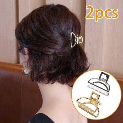 7PCS Hair Claw Clips Non-slip Vintage Metal Small Hairclaws Barrette Jaw Clamps for Women Ladies Girls Hair Styling Accessories