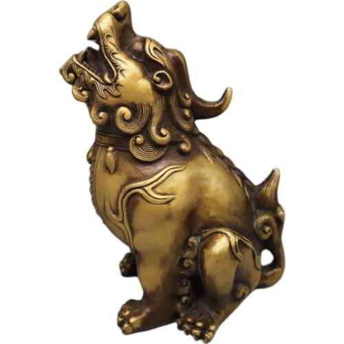 Kaiguang antique pure copper looks out at the sky and shouts at the sky. Fengshui copper ware and household ornaments are househ