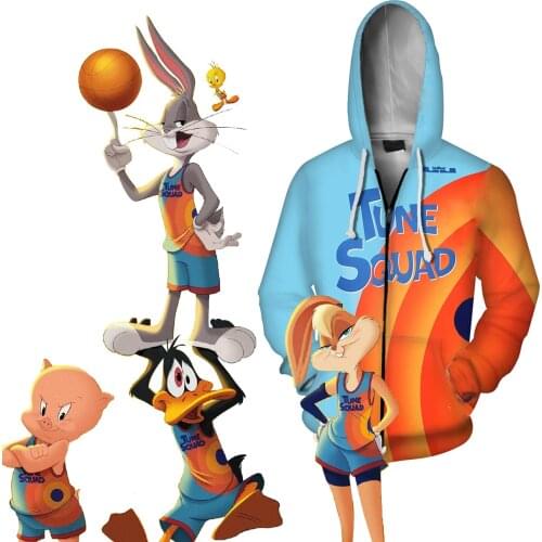 Space Jam2 LBJ Basketball Hoodie Cosplay Costumes sports Sweatshirt Fashion zipper #6 James uniforms Jackets Halloween costume
