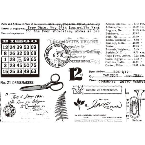 Free stamp Clear Stamp for Scrapbooking Transparent Silicone Rubber DIY Photo Album Decor B472