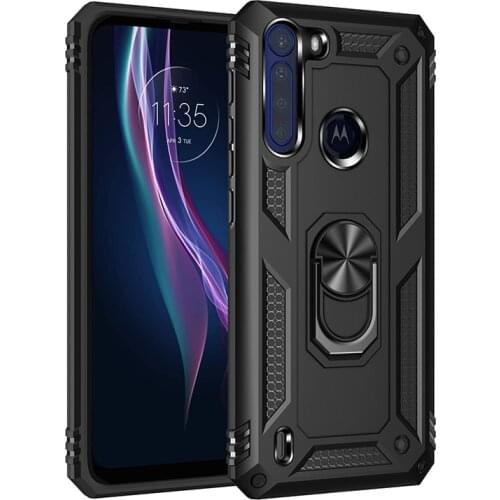 Case for Moto One Fusion Case Armor Military Shockproof with Ring Holder Cover for Motorola One Fusion Case Cover