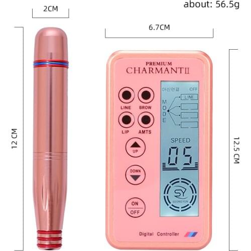 Dermografo Charmant 2 Digita Profissional Micro Pigmentacao Charmant Agulhas Easy Click Novo