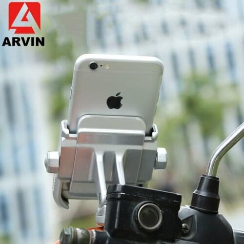 Arvin Aluminum Cycling Bicycle Phone Holder Adjustable Universal Motorcycle Bicycle Phone Mount For GPS Mountain Bike Handlebar