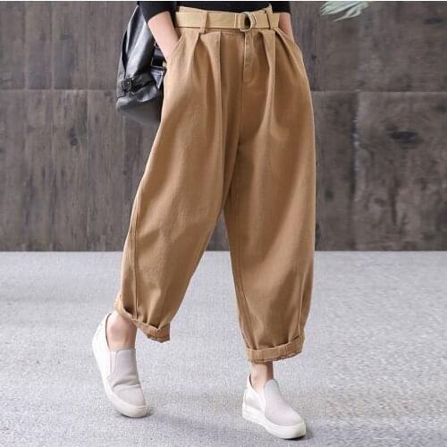 Женские брюки с высокой талией Fairynatural China At AliExpress