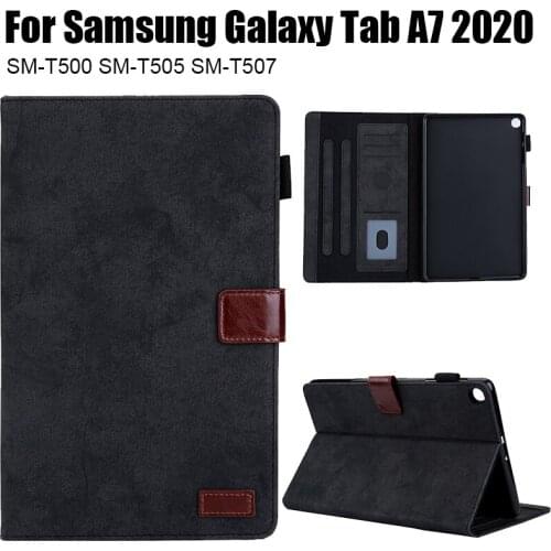 Funda Samsung Galaxy Tab A7 10.4 2020 SM-T500 SM-T505 SM-T507 protective stand flip cover shockproof soft silicone case
