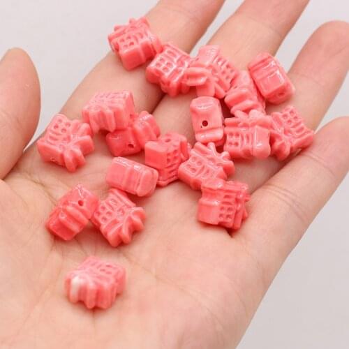 10pcs Artificial Coral Beads Fukugata Coral Spacer Beads Accessories for Making DIY Jewelry Necklace Bracelet Best Blessing