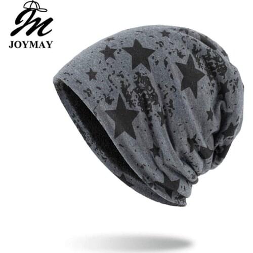Joymay Winter Autumn Beanies Hat Unisex Solid color sport Warm Soft Skull Knitting Cap Hats Touca Gorro Caps For Men Women WM123