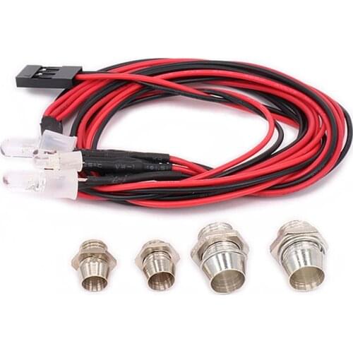 LED Light Body Shell Roof Mount Light Set Headlight For 1/8 1/10 1/16 1/18 RC Car Truck Crawler VRX Racing FTX Wltoy