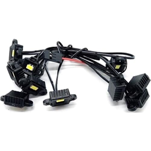 Wheel Eyebrow Lamp Wheel Arch Lamp Set for 1/10 TRAXXAS TRX6 G63 6x6 Waterproof LED Light RC Car Parts Accessories