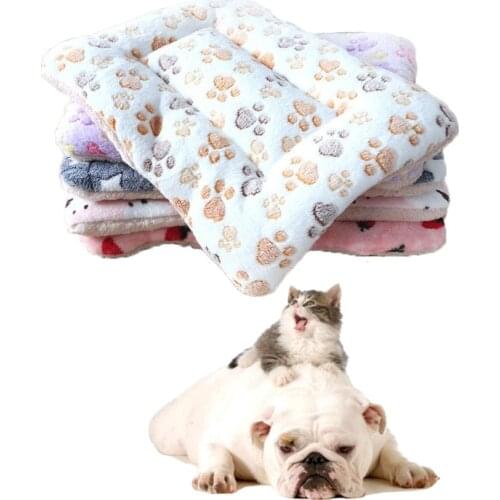 Pet Sleeping Mat Cat Bed Dog Bed Thickened Pet Soft Wool Mat Soft Short Fleece Warm Cat Dog Blanket for Small Medium Large Dogs