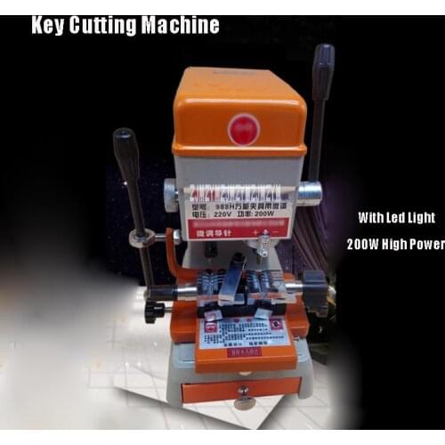 988H 220V 120W Key Cutting Copy Machine With LED light For Door Lock Duplicating Key Copy Making Machine Locksmith Tools