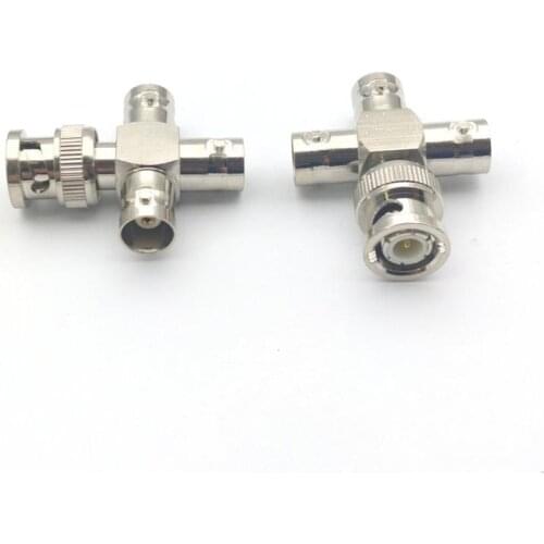 Copper BNC Male to 3 BNC Female Socket Connector for CCTV PLUG Video Cable