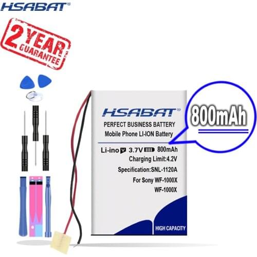 New Arrival [ HSABAT ] 800mAh Replacement Battery for Sony WF-1000X Headset 2 Lines