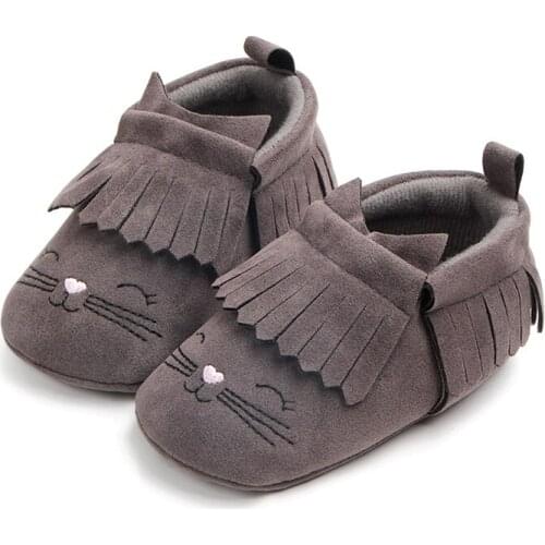 Baby Girl Shoes Fashion Tassel Cartoon Baby Shoes Girls Newborn Infant Shoes Baby Walking Shoes Baby First Walkers F112