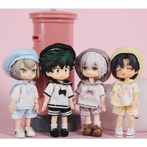 Ob11 doll clothes school uniform sailor suit suit clothes navy wind 1/12 BJD doll GSC clay PICCODO doll clothes accessories DIY