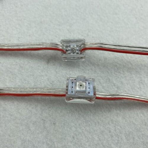 DC12V addressable WS2811/WS2812B/SK6812 IP68 LED pixel module;RGB full color;size:14mm&10mm;12mm open hole