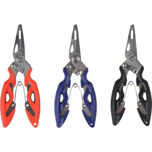 Fishing Pliers Fish Line Cutter Scissors Mini Fish Hook Remover Multifunction Tools New Black Beak Jaw