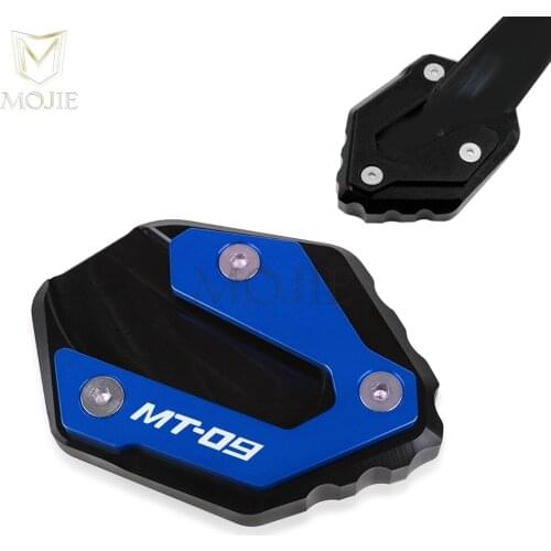 For YAMAHA MT-09 MT09 MT 09 2013-2021 2020 2019 Motorcycle CNC Kickstand Foot Side Stand Extension Pad Support Plate Enlarge