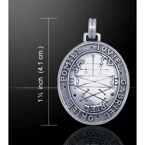 Handcraft Ghost Hunters Pewter Talisman For Favor of Spirits Metal Pendant Attract Good Spirit