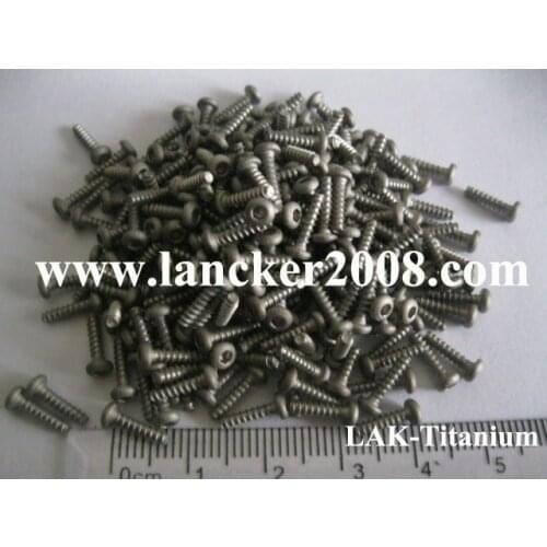 M2x8 Gr2 Hexagon socket button/round head titanium self-tapping screw