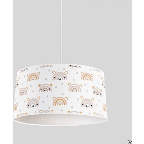 Cute Rainbow Boy Printing Patterned Kids Baby Room Bedroom Light Pendant Lamp Chandelier