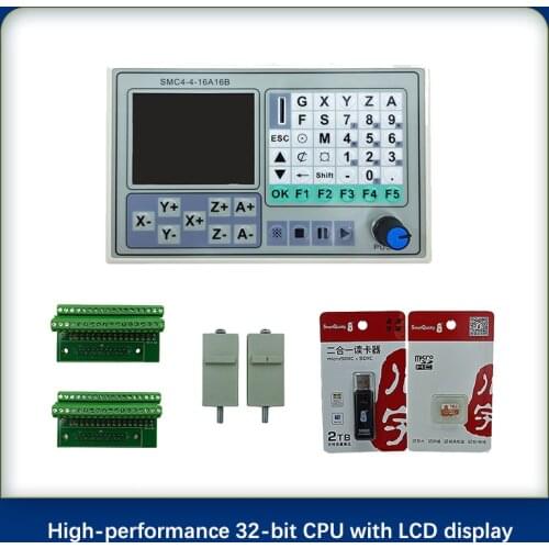 SMC4 engraving machine controller stepping servo programming offline pulse control 4-axis motor module contactor